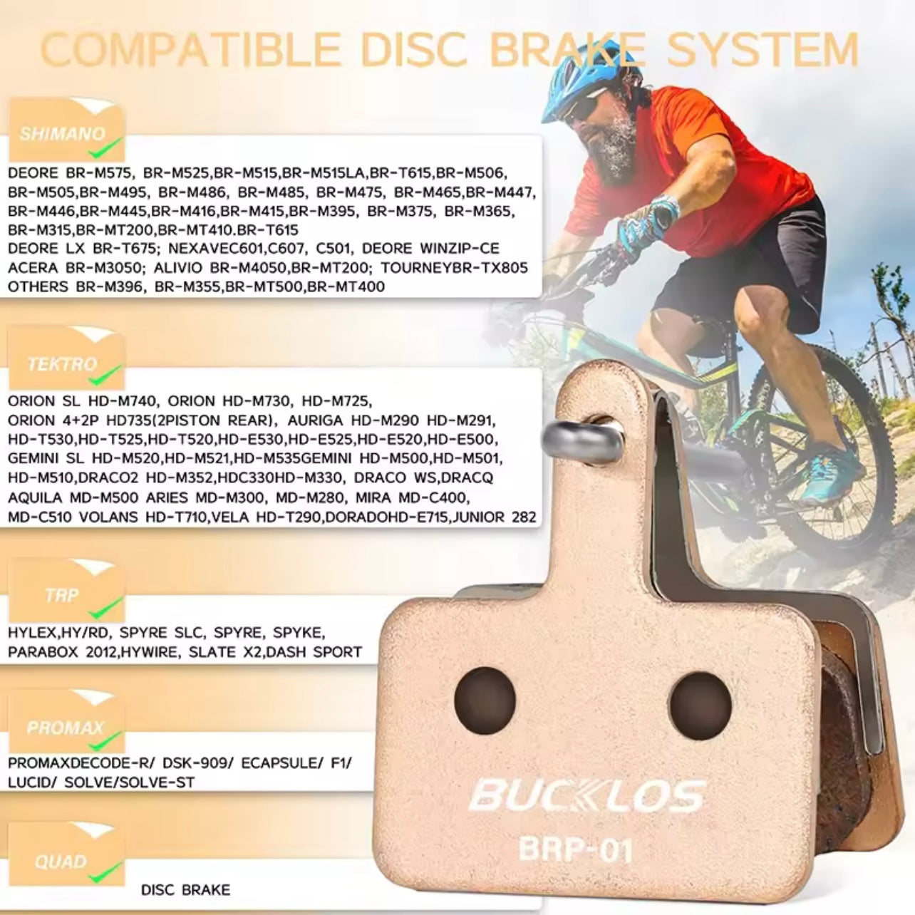 Shimano Bulkos - Sintered-Metal Disc Brake Pads